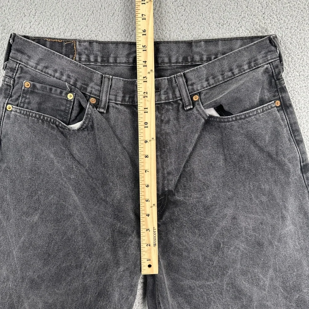 Levi's 560 Loose Fit Tapered Leg Jeans Men 38x34 Black Baggy Marbled Denim